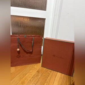 Loro Piana Bag, Box , Cedar Wood Ball & Gift Receipt Holder